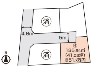 岡山市中区国富2丁目　土地　分譲地　2150万円　YSコーポレーション